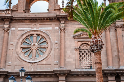 Beautiful view of the cathedral santa ana vegueta in las palmas