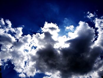 Low angle view of clouds in sky