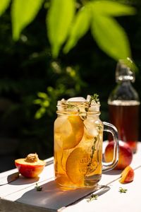 Close-up of drink on table