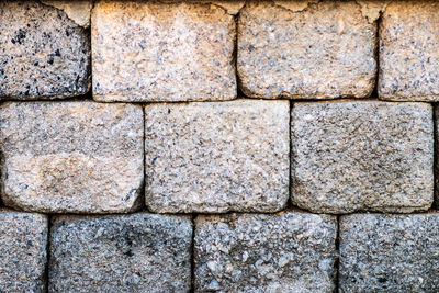 Full frame shot of stone wall