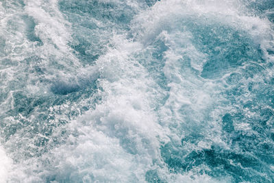 High angle view of swimming pool in sea