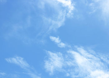 Low angle view of clouds in sky