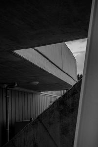 High angle view of bridge