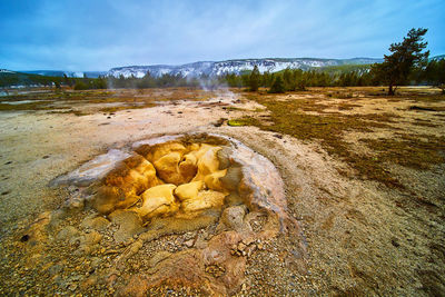 Scenic view of landscape against sky