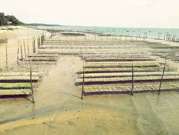 View of empty beach