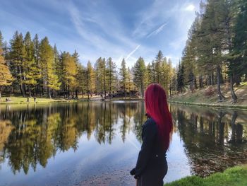 Quiet autumn lake 