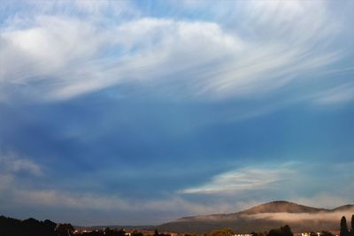 Low angle view of mountain against sky