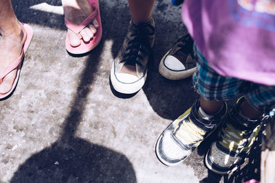 Low section of people standing outdoors