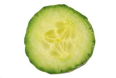 Close-up of apple against white background