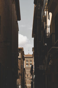 Low angle view of buildings in city