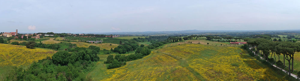 Panoramic view of landscape against sky