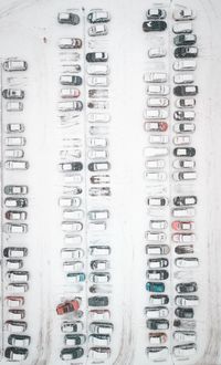 High angle view of computer keyboard