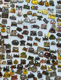 Full frame shot of colorful souvenirs 