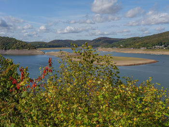 Hiking at the edersee in germany