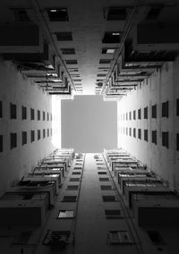 Low angle view of group of buildings in madrid