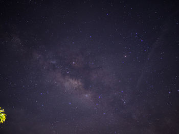 Low angle view of stars in sky