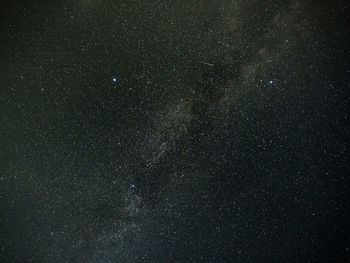 Low angle view of star field at night