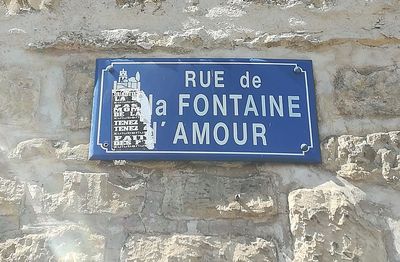 Close-up of warning sign on wall