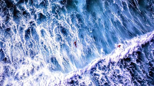 People enjoying in sea