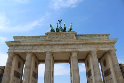 Low angle view of statue