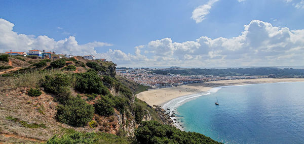 Panoramic shot of sea against sky