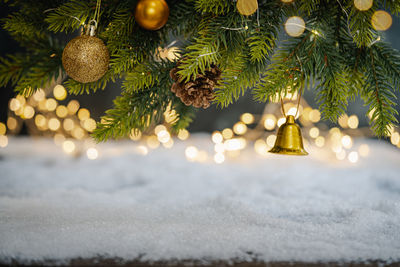 Close-up of christmas decorations