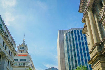 Low angle view of building against sky