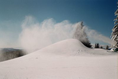 Snowcapped mountains against sky