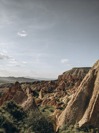 Aerial view of landscape against sky