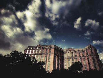 Low angle view of building against sky