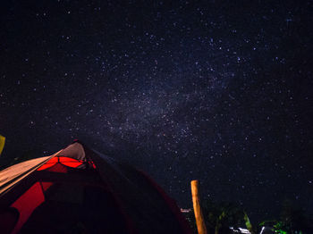 Low angle view of sky at night