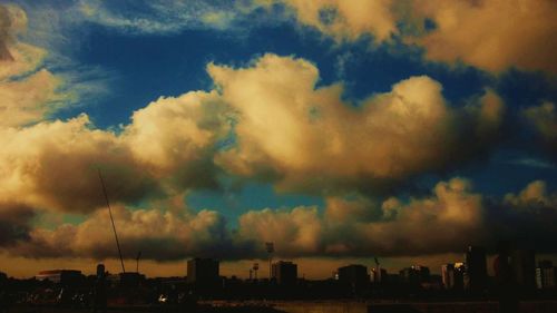 Panoramic view of city against sky