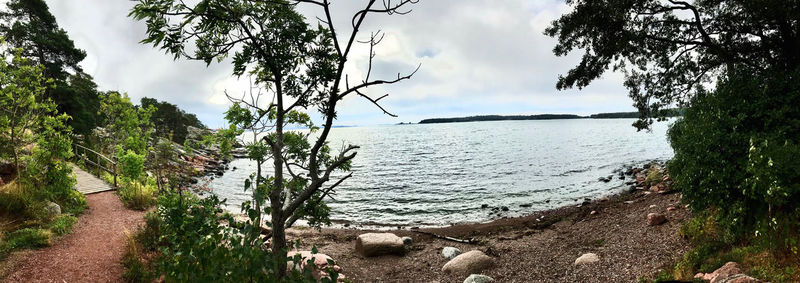 Scenic view of sea against sky