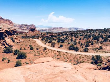 Scenic view of landscape against sky