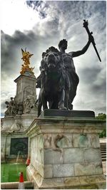 Low angle view of statue