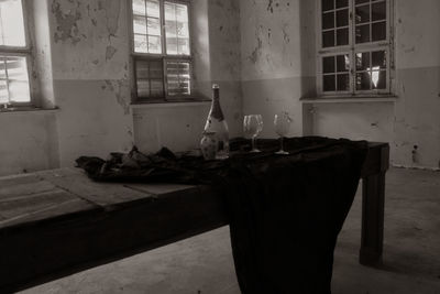 Interior of abandoned home