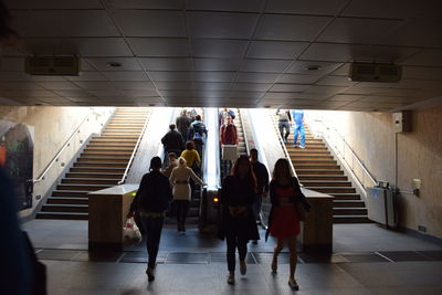 People at subway station