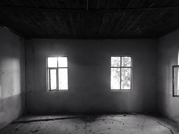 Interior of abandoned home