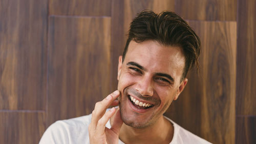 Close-up of young man