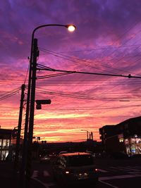 Low angle view of electricity pylon against sky