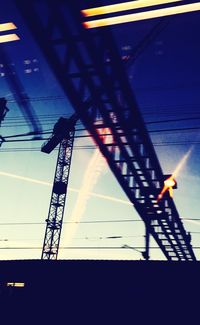 Low angle view of power lines