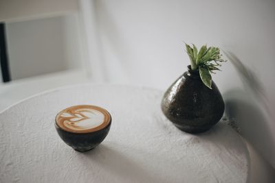 Close-up of coffee on table