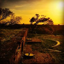 Scenic view of sky at sunset