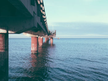 View of pier over sea