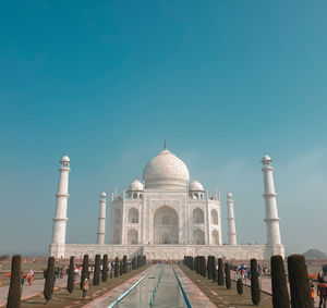 View of historical building against clear sky