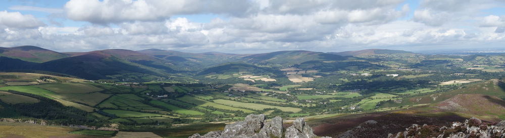 Panoramic view of landscape against sky