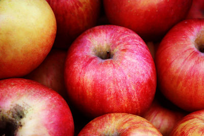 Full frame shot of apples for sale