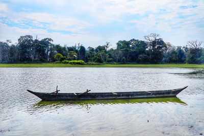 Scenic view of river against sky