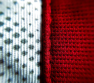 Full frame shot of red fabric