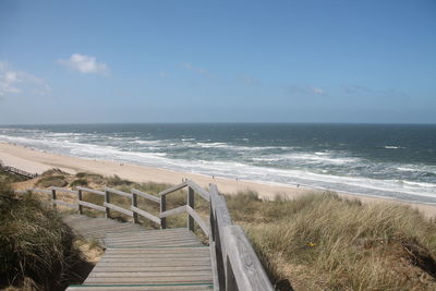 A platform next to the north sea 